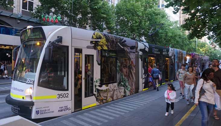 Yarra Trams Combino Bank of Melbourne 3502